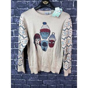 Marvel Boys XL Spiderman Hulk Holidays Winter Knit Sweater